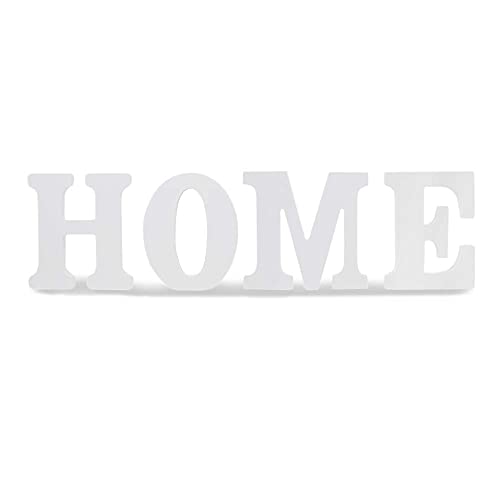 18 cm hoch 3D Buchstaben Deko Schriftzug zum Hinstellen Home Schriftzug Tischdeko Dekoration Deko Buchstaben Deko Weiß modern Schriftzüge Tischdekoration Home Deko Buchstaben Holz Vintage Shabby Look von DRULINE