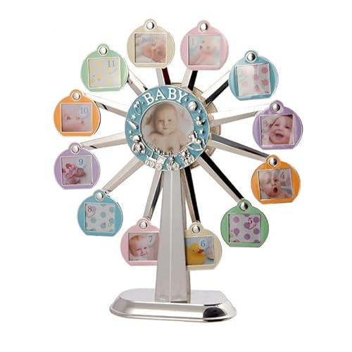 DRW Bilderrahmen für Kinder, blaues Riesenrad aus Metall, mit Bewegung und Musik für 12 Fotos, 27 x 32 cm DRW Bilderrahmen für Kinder, blaues Riesenrad aus Metall, mit Bewegung und Musik für 12 Fotos, 27 x 32 cm von DRW