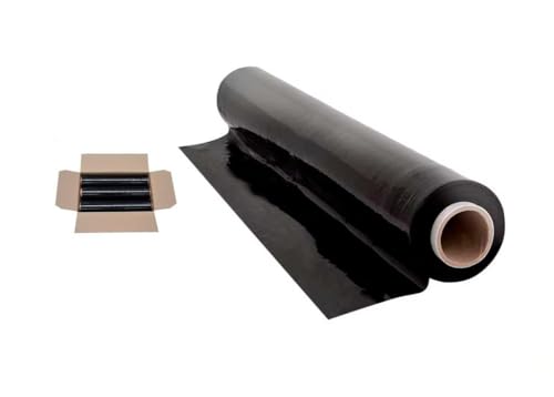 DRW Schwarze Verpackungsfolie, 2,2 m x 6 Spulen, 197 m - 2 kg DRW Schwarze Verpackungsfolie, 2,2 m x 6 Spulen, 197 m - 2 kg von DRW