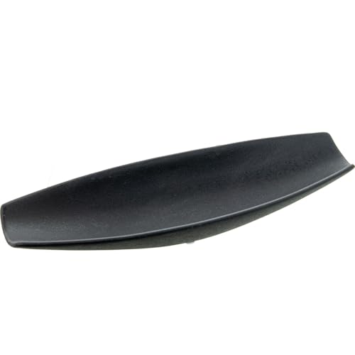 DRW Verlängerter Keramiktisch in Schwarz, 33 x 11 x 4,5 cm, Medidas: 33x11x4.5cm von DRW
