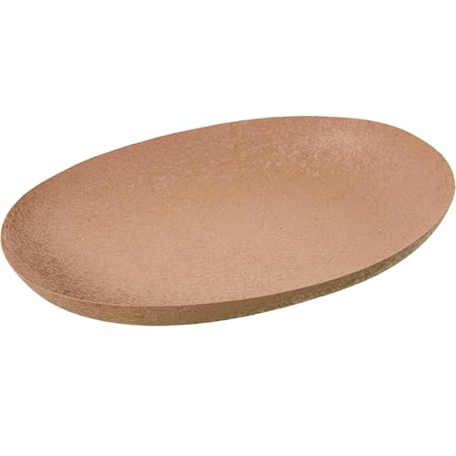 Ovale Tischdekoration aus Metall in mattem Rosa, 120 x 24 x 4 cm Ovale Tischdekoration aus Metall in mattem Rosa, 120 x 24 x 4 cm von DRW