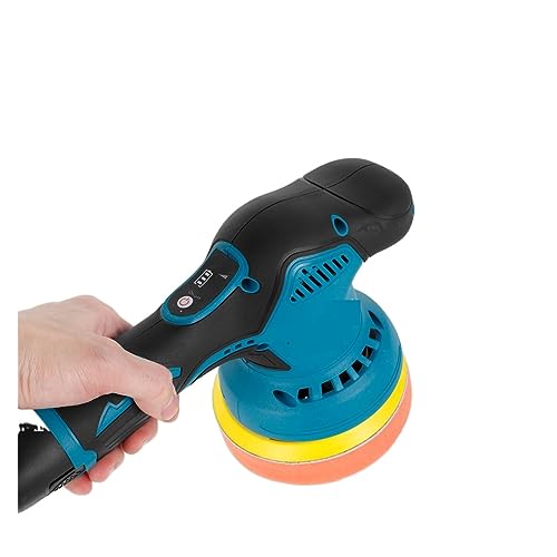DRYIC Autopolierer, Pufferpolierer Kabellose batteriebetriebene elektrische Poliermaschine mit 8 Einstellbarer Geschwindigkeit wiederaufladbarer Handheld, Pufferpolierer (Blue Black) von DRYIC