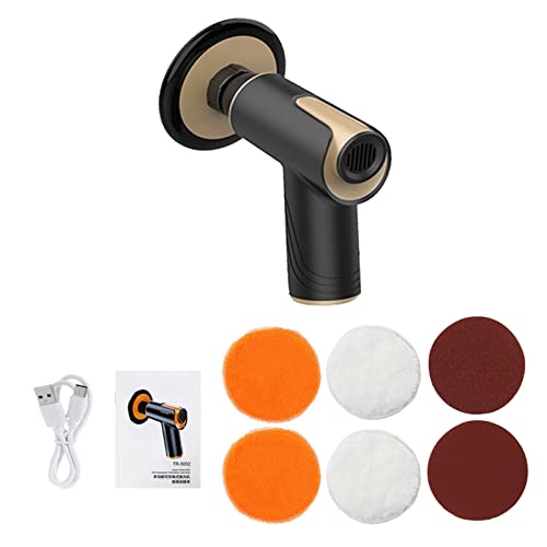 DRYIC Autopolierer Multifunktionale Wireless Elektrische Lackpolitur Reinigungsmaschine Kratzer Reparatur Wachswerkzeuge USB Wiederaufladbar (Gold) von DRYIC