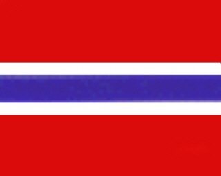 DS Deko-Service Textil-Band-Nationenband Norwegen, je Rolle 25 Meter x 55mm Breite, Frei Haus von DS Deko-Service
