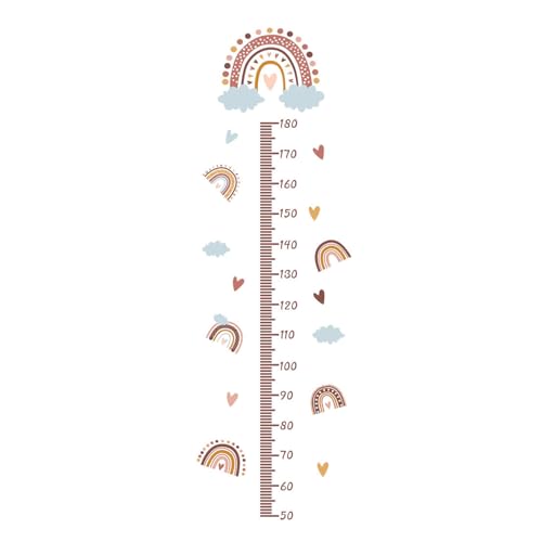 DSDGVDFBV Rosa, Regenbogen Wandaufkleber, ​Kids Messlatte Wachstum Diagramm Wandtattoo Mess Baum Wandtattoo Wandsticker Kinderzimmer Messlatte Körpergröße Messen Wandsticke von DSDGVDFBV