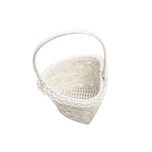 BlumenmäDchen Korb Kleiner weißer Korb, Blumenmädchenkörbe, romantischer Hochzeitsfeierkorb, Süßigkeitenverpackung, Aufbewahrungskorb, Box, Kosmetik-Organizer FüR Hochzeitszeremonie(Heart 12cm x 8cm) BlumenmäDchen Korb Kleiner weißer Korb, Blumenmädchenkörbe, romantischer Hochzeitsfeierkorb, Süßigkeitenverpackung, Aufbewahrungskorb, Box, Kosmetik-Organizer FüR Hochzeitszeremonie(Heart 12cm x 8cm) von DSFDFDG