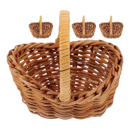 DSFDFDG BlumenmäDchen Korb 4 Pcs Mini Korb Tiny Zubehör Blume Rattan Körbe Woven Mädchen Lagerung Miniatur FüR Hochzeitszeremonie DSFDFDG BlumenmäDchen Korb 4 Pcs Mini Korb Tiny Zubehör Blume Rattan Körbe Woven Mädchen Lagerung Miniatur FüR Hochzeitszeremonie von DSFDFDG