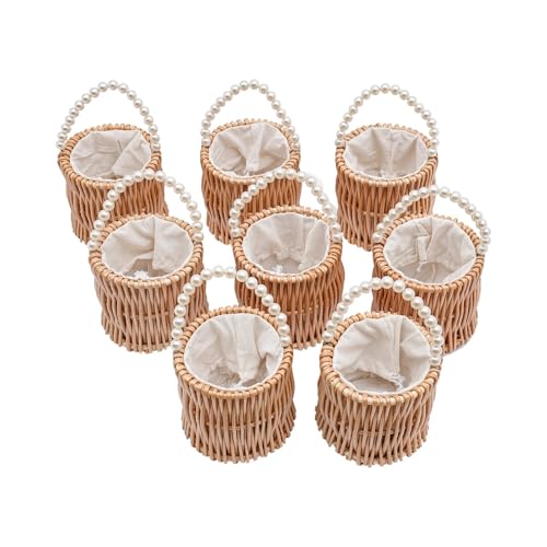 DSFDFDG BlumenmäDchen Korb 8 stücke Holz Farbe Perle Wicker Rattan Blume Korb Wicker Container Mit Griff Wicker Hochzeit Blume Mädchen Körbe FüR Hochzeitszeremonie DSFDFDG BlumenmäDchen Korb 8 stücke Holz Farbe Perle Wicker Rattan Blume Korb Wicker Container Mit Griff Wicker Hochzeit Blume Mädchen Körbe FüR Hochzeitszeremonie von DSFDFDG