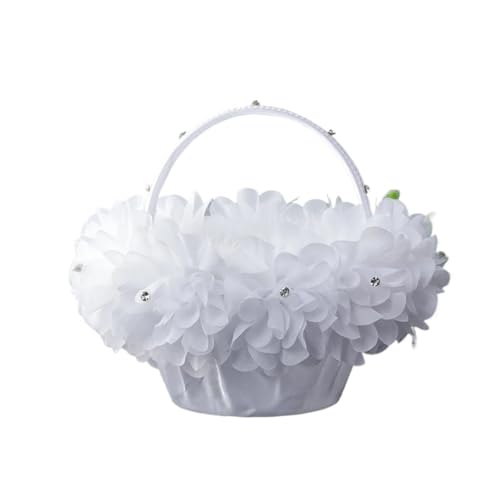 DSFDFDG BlumenmäDchen Korb Blumenmädchenkorb, kleine weiße Stoffkörbe mit Kunstspitzenblumen, Dekoration for Hochzeitszeremonie, Party, Schreibtischdekoration FüR Hochzeitszeremonie DSFDFDG BlumenmäDchen Korb Blumenmädchenkorb, kleine weiße Stoffkörbe mit Kunstspitzenblumen, Dekoration for Hochzeitszeremonie, Party, Schreibtischdekoration FüR Hochzeitszeremonie von DSFDFDG