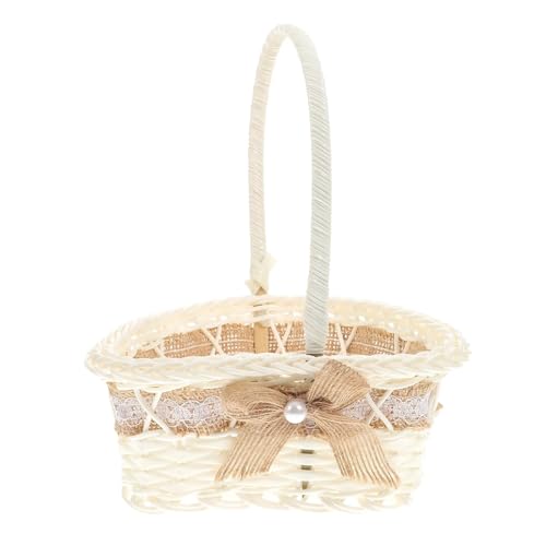 DSFDFDG BlumenmäDchen Korb Hochzeit Blume Korb Handheld Lagerung Container Sackleinen Herz Macrame Körbe Kunststoff Mädchen Braut FüR Hochzeitszeremonie DSFDFDG BlumenmäDchen Korb Hochzeit Blume Korb Handheld Lagerung Container Sackleinen Herz Macrame Körbe Kunststoff Mädchen Braut FüR Hochzeitszeremonie von DSFDFDG