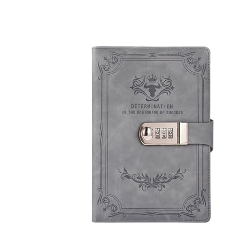 DSFDFDG Tagebuch Mit Schloss Tagebuch mit Schloss, langlebiges Büro, Bildungsbedarf, Passwortsperre, Notizblock mit Schloss, verdicktes Notizbuch FüR MäNner Und Frauen(Style E) von DSFDFDG