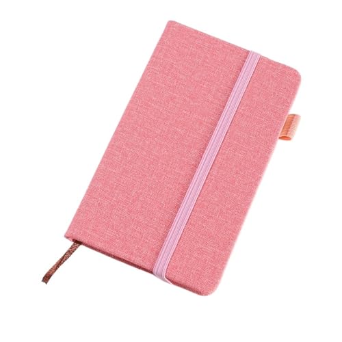 DSFIHJO Inspirierende NotizbüCher 2 stücke A6 Mini Notebook Tragbare Tasche Notizblock Memo Tagebuch PlanerSchreibpapier for Studenten Schule Bürobedarf(Pink) von DSFIHJO