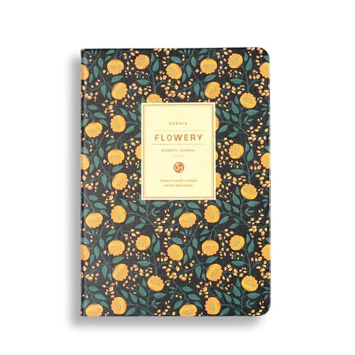 DSFIHJO Inspirierende NotizbüCher 2 stücke A6 Zeitplan Vintage Jährlich Tagebuch Wöchentlich Monatlich Tagesplaner Blume Organizer Papier Notebook Schule Agenda Versorgung(Adonis) von DSFIHJO
