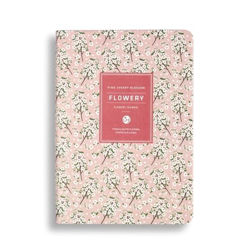 DSFIHJO Inspirierende NotizbüCher 2 stücke A6 Zeitplan Vintage Jährlich Tagebuch Wöchentlich Monatlich Tagesplaner Blume Organizer Papier Notebook Schule Agenda Versorgung(Cherry Blossom) von DSFIHJO