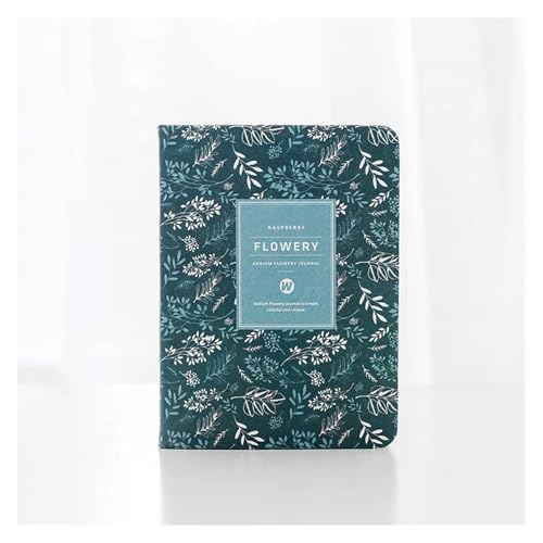 DSFIHJO Inspirierende NotizbüCher 2 stücke A6 Zeitplan Vintage Jährlich Tagebuch Wöchentlich Monatlich Tagesplaner Blume Organizer Papier Notebook Schule Agenda Versorgung(Dark Blue) von DSFIHJO