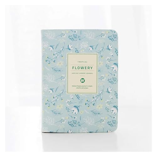 DSFIHJO Inspirierende NotizbüCher 2 stücke A6 Zeitplan Vintage Jährlich Tagebuch Wöchentlich Monatlich Tagesplaner Blume Organizer Papier Notebook Schule Agenda Versorgung(Sky Blue) von DSFIHJO