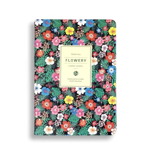 DSFIHJO Inspirierende NotizbüCher 2 stücke A6 Zeitplan Vintage Jährlich Tagebuch Wöchentlich Monatlich Tagesplaner Blume Organizer Papier Notebook Schule Agenda Versorgung(Tropical) von DSFIHJO
