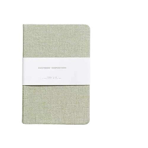 DSFIHJO Inspirierende NotizbüCher 2 stücke Notizbuch Leinen Hardcover Stil Blanko/Gitter Seiten 256 Seiten Tagebuch Planer Skizze Studenten Schreibwaren Schule Bürobedarf(Green-L) von DSFIHJO