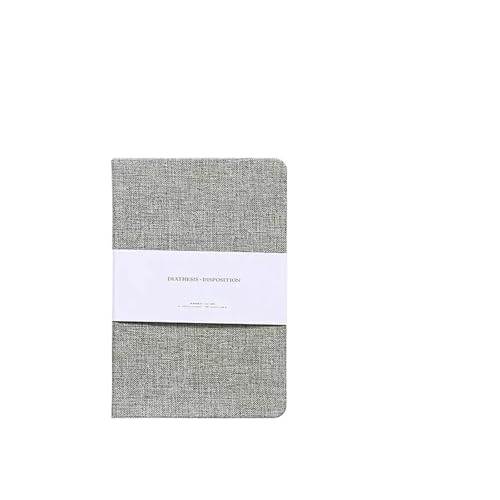 DSFIHJO Inspirierende NotizbüCher 2 stücke Notizbuch Leinen Hardcover Stil Blanko/Gitter Seiten 256 Seiten Tagebuch Planer Skizze Studenten Schreibwaren Schule Bürobedarf(Grey-S) von DSFIHJO