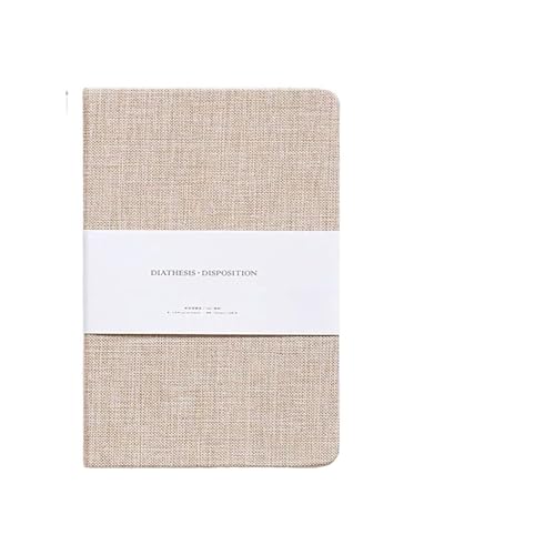 DSFIHJO Inspirierende NotizbüCher 2 stücke Notizbuch Leinen Hardcover Stil Blanko/Gitter Seiten 256 Seiten Tagebuch Planer Skizze Studenten Schreibwaren Schule Bürobedarf(Pink-L) von DSFIHJO