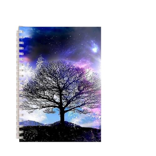 DSFIHJO Inspirierende NotizbüCher 3 stücke Baum Des Lebens Spirale Notebook Glaube Glaube Hinweis Buch Inspirierende Super Anlage Milchprodukte Journal Schwarz Weiß Kunst Abdeckung Blank Linie(1) von DSFIHJO