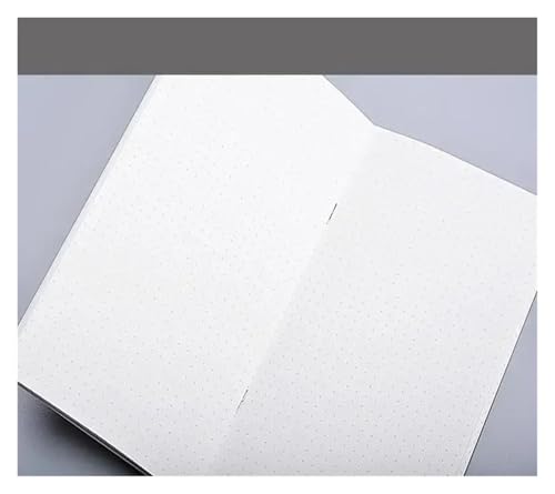 DSFIHJO Inspirierende NotizbüCher 4 Stücke Füllstoff Papiere Hinweis Core For Travelers' Notebook Monatliche Wöchentlich Planer Refill Retro Notebook Retro Schreibwaren(Dot,Large Standard Size) von DSFIHJO