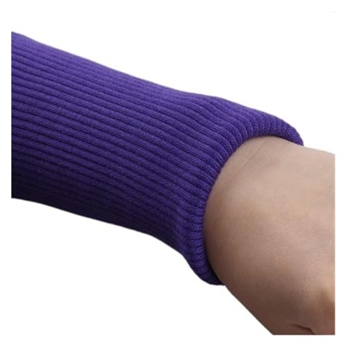 Elastische BüNdchen Dehnbare 40 cm dehnbare, dicke, gerippte Bündchen, weicher, dehnbarer, gestreifter Strickstoff, Anzug, Daunenjacke, Mantel, Hose, Zubehör(8) von DSFIHJO