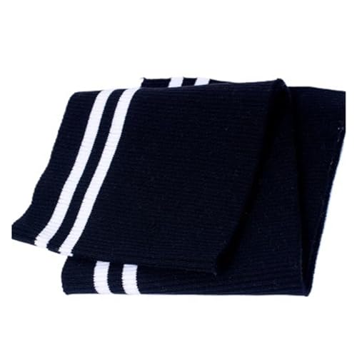 Elastische BüNdchen Dehnbare Big Rib 700 g/m² Baumwolle 15 x 80 cm dicker Stretch-Streifen-Strickstoff for DIY-Nähen, Bund, Leistenbündchen, Halsband, Jacken(Black White) von DSFIHJO