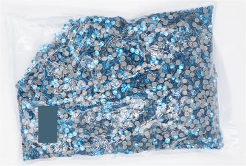 Hotfix Strasssteine Big Bulk Bag 45 Farben Hotfix Strasssteine ​​Kristall Hot Fix Strass Kleidungsstück(Aquamarine) von DSFIHJO
