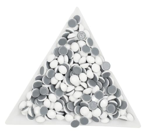 Hotfix Strasssteine Big Bulk Bag 45 Farben Hotfix Strasssteine ​​Kristall Hot Fix Strass Kleidungsstück(Porcelain white) von DSFIHJO
