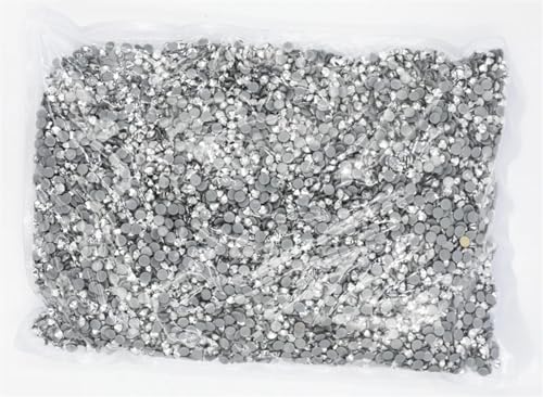 Hotfix Strasssteine Big Bulk Bag 45 Farben Hotfix Strasssteine ​​Kristall Hot Fix Strass Kleidungsstück(Silver Hematite) von DSFIHJO