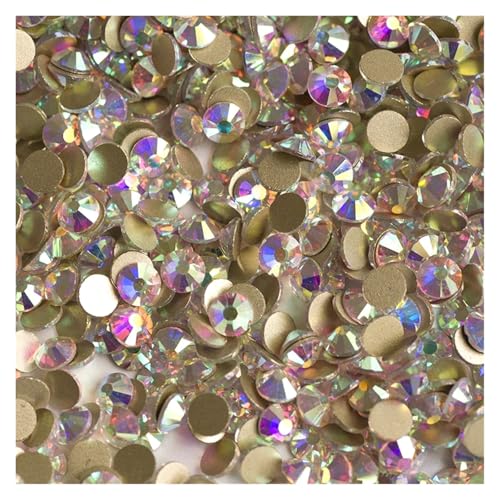 Hotfix Strasssteine Flatback Kristall-Strasssteine ​​in allen Größen for Nagelkleidung for Basteln, Dekorieren, Edelsteine(AB,SS10 1440Pcs) von DSFIHJO