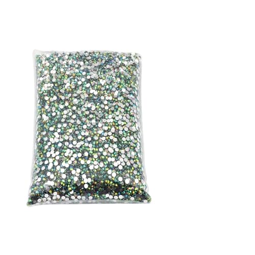 Hotfix Strasssteine Hotfix-Strasssteine, großes Paket, Harz, nicht, lose, flache Kristalle, Nagel, DIY, Glitzerstein(Grey AB,PCS_3MM 10000PCS) von DSFIHJO