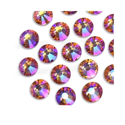 Hotfix Strasssteine Multi Farben Crystal AB Nicht Hot Fix Strass Flache Rückseite Nagel Glitters Kleidungsstück Stein(Blond Shimmer,SS30 288PCS) von DSFIHJO