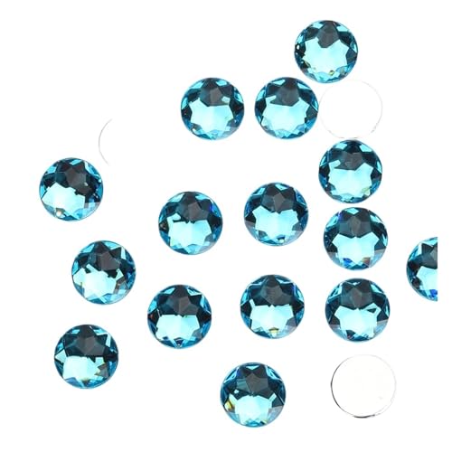 Hotfix Strasssteine Nicht Hotfix Bunte Runde Steine ​​Applique Flatback Strass for Bekleidungs ​​Zubehör Kleid(Deep water orchid,12mm 150pcs) von DSFIHJO