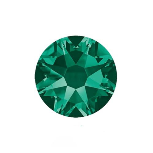 Hotfix Strasssteine Nicht Hotfix DIY Strass Kristall Stick Auf Nail art Dekorationen Handarbeit Kleidung(Emerald,SS16 1440Pcs) von DSFIHJO