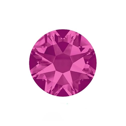 Hotfix Strasssteine Nicht Hotfix DIY Strass Kristall Stick Auf Nail art Dekorationen Handarbeit Kleidung(Fuchsia,SS30 288Pcs) von DSFIHJO