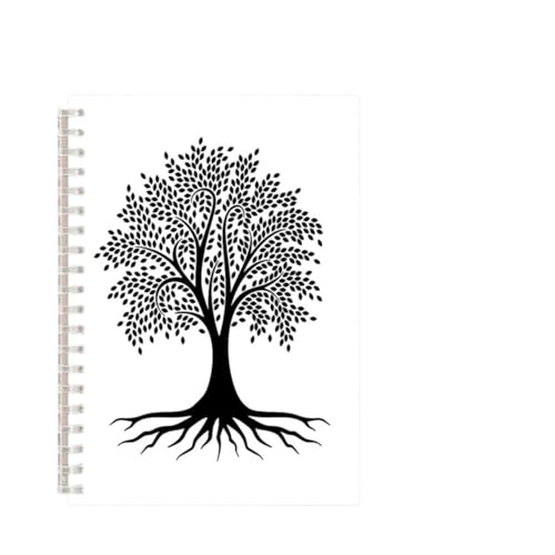 Inspirierende NotizbüCher 3 stücke Baum Des Lebens Spirale Notebook Glaube Glaube Hinweis Buch Inspirierende Super Anlage Milchprodukte Journal Schwarz Weiß Kunst Abdeckung Blank Linie(Color-10) von DSFIHJO