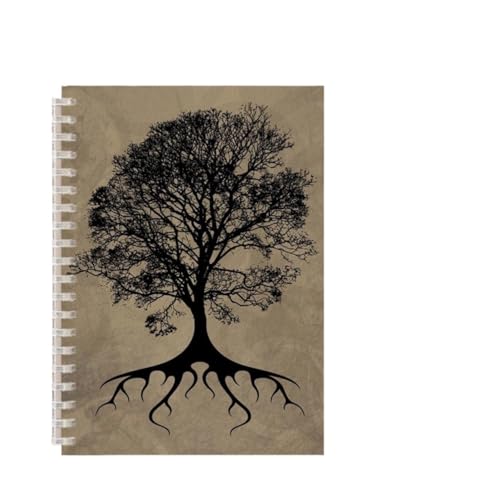 Inspirierende NotizbüCher 3 stücke Baum Des Lebens Spirale Notebook Glaube Glaube Hinweis Buch Inspirierende Super Anlage Milchprodukte Journal Schwarz Weiß Kunst Abdeckung Blank Linie(Color-2) von DSFIHJO