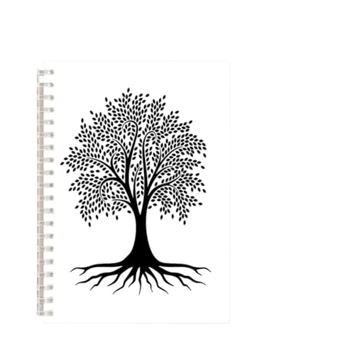 Inspirierende NotizbüCher 3 stücke Baum Des Lebens Spirale Notebook Glaube Glaube Hinweis Buch Inspirierende Super Anlage Milchprodukte Journal Schwarz Weiß Kunst Abdeckung Blank Linie(Color-5) von DSFIHJO