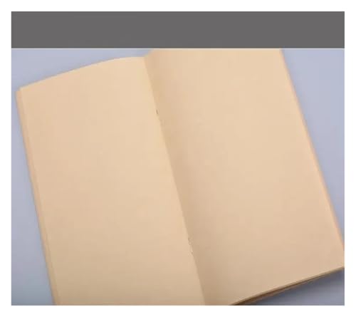 Inspirierende NotizbüCher 4 Stücke Füllstoff Papiere Hinweis Core For Travelers' Notebook Monatliche Wöchentlich Planer Refill Retro Notebook Retro Schreibwaren(Kraft Blank,Medium Portable Size) von DSFIHJO