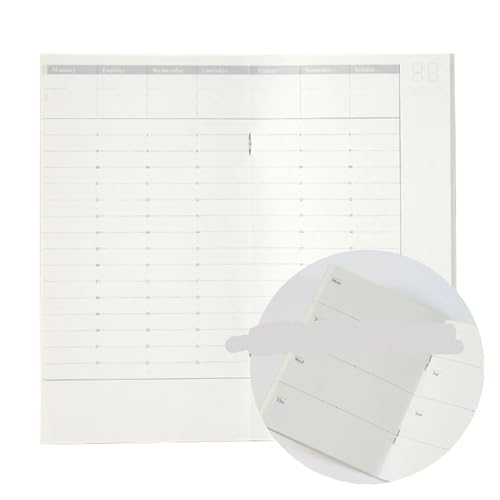 Inspirierende NotizbüCher 4 Stücke Füllstoff Papiere Hinweis Core For Travelers' Notebook Monatliche Wöchentlich Planer Refill Retro Notebook Retro Schreibwaren(Weekly Plan,Large Standard Size) von DSFIHJO