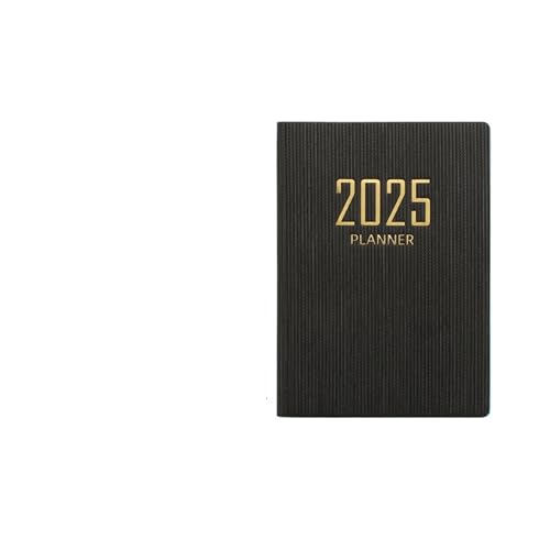 Inspirierende NotizbüCher 4 stücke A7 Mini Agenda Buch Tragbare Tagebuch Wochenplaner Notebooks To Do Liste Notizblock Mit Kalender Schule Bürobedarf(Black) von DSFIHJO