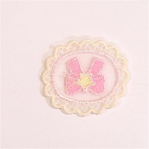 gestickte aufnäher 10PCS Nette Mini Hohl Mesh Liebe Blume Patches Spitze Stoff Stickerei Kopfbedeckungen DIY Kleidung Nähen Liefert Aufkleber(LA-6-235-7) von DSFIHJO