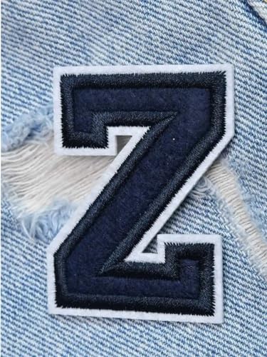 gestickte aufnäher 2 Stück Buchstaben-Aufnäher for Aufbügeln auf Kleidung, DIY-Namen, Jacke, Rucksack, Alphabet-Applikation, 5,5 cm(Z) von DSFIHJO