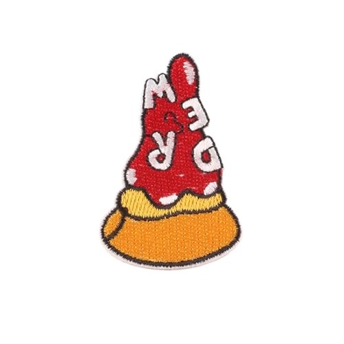 gestickte aufnäher 2 Stück selbstklebende Patches for Aufbügeln auf Kleidung, Stickerei-Applikationen, Streifen, Aufkleber, Abzeichen for Kleidung(4) von DSFIHJO