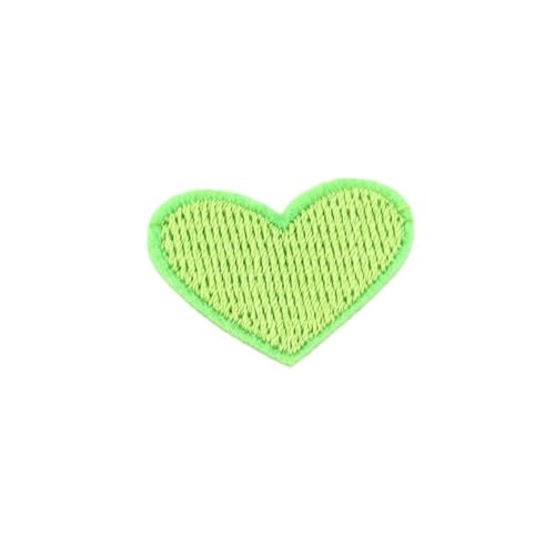 gestickte aufnäher 20 Stück Herzform Patches Applikation Farbe Nähen Auf Stickerei for DIY T-Shirt Eisen Auf Kleidung Jeans Aufkleber Hüte Rucksäcke Patches(3) von DSFIHJO
