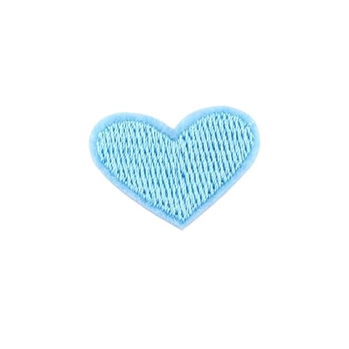 gestickte aufnäher 20 Stück Herzform Patches Applikation Farbe Nähen Auf Stickerei for DIY T-Shirt Eisen Auf Kleidung Jeans Aufkleber Hüte Rucksäcke Patches(4) von DSFIHJO