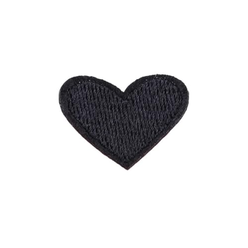 gestickte aufnäher 20 Stück Herzform Patches Applikation Farbe Nähen Auf Stickerei for DIY T-Shirt Eisen Auf Kleidung Jeans Aufkleber Hüte Rucksäcke Patches(5) von DSFIHJO