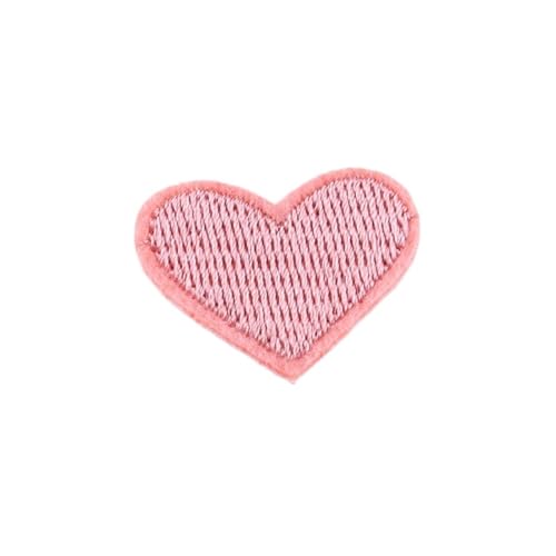 gestickte aufnäher 20 Stück Herzform Patches Applikation Farbe Nähen Auf Stickerei for DIY T-Shirt Eisen Auf Kleidung Jeans Aufkleber Hüte Rucksäcke Patches(6) von DSFIHJO